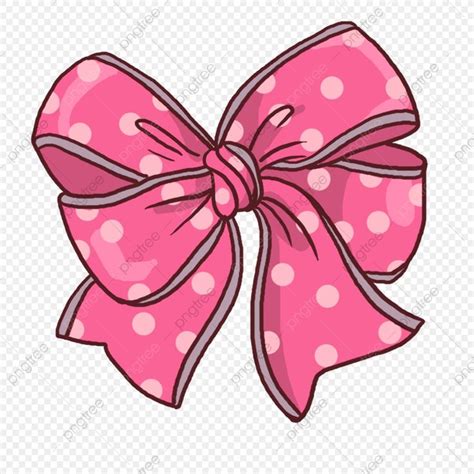 Cute Pink Bow Clipart Transparent PNG Hd, Cute Cartoon Creative Element Pink Spot Bow ...