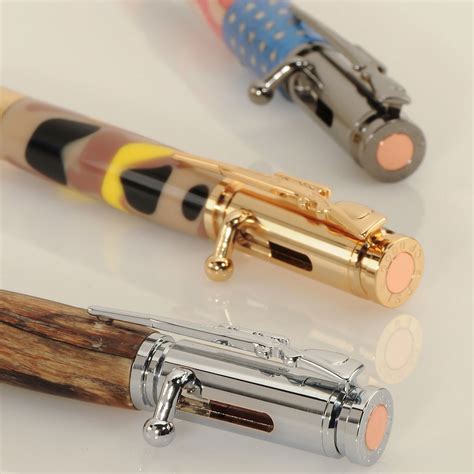 Crafts Gun Metal Mini 30 Caliber Bolt Action Bullet Pen Woodturning Kit Other Project Kits ...