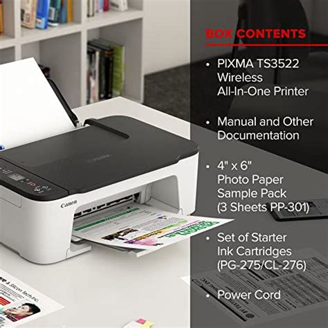 Canon PIXMA TS Series Wireless Color Inkjet All-in-One Printer, Print ...