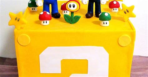 Katy's Kitchen: Super Mario Question Block Cake