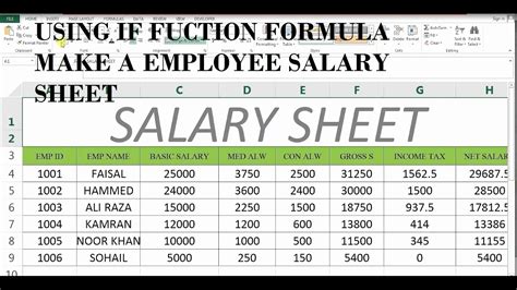 50 Salary Payroll Xls Excel Sheet