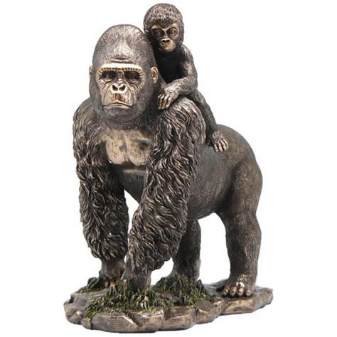 Bronze Gorilla Sculpture - onlyartsculpture.com