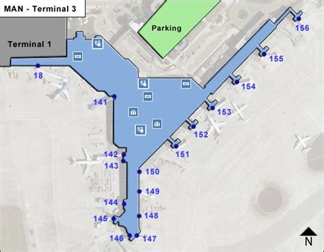 Manchester Airport Terminal Map