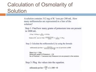 Osmolarity | PPT