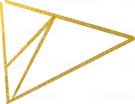 Free Gold geometric shape frame 10870145 PNG with Transparent Background