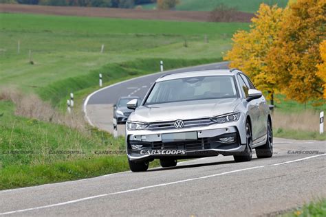 2023 Volkswagen Passat Prototype Hides Sporty Golf Grille Behind Sneaky Disguise | Carscoops