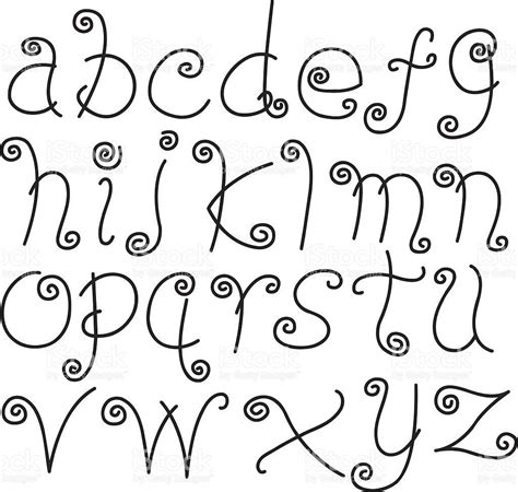 Doodle Font - Letters, Lower Case, Alphabet, Text. Make your own ...