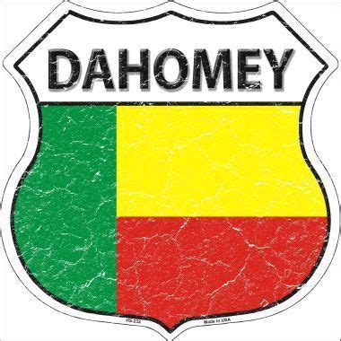 Dahomey Flag Metal Novelty Highway Shield Sign | Flag, Vinyl lettering ...