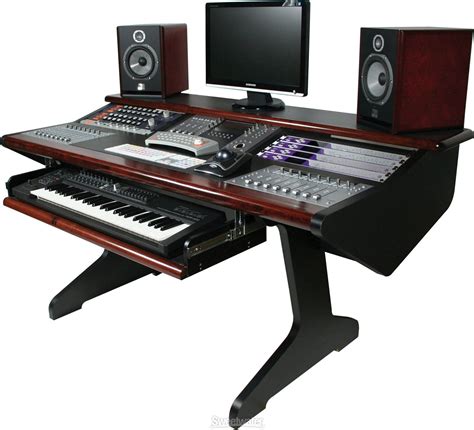 Malone Design Works MC Desk Composer - Mahogany | Home studio music ...