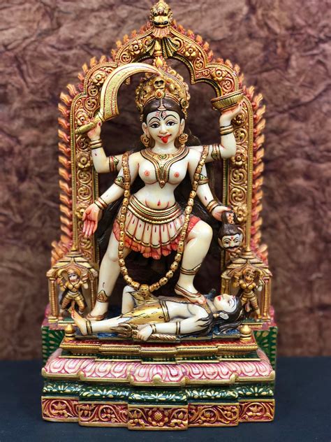 Kali Statue, Goddess Kali Statue, 7.5”, Parvati, Durga, Kalika Statue ...