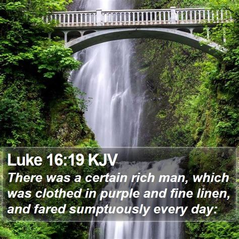 Luke 16:19 KJV Bible Verse Images