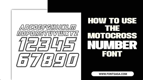 How To Use The Motocross Number Font: Rev Up Your Designs!