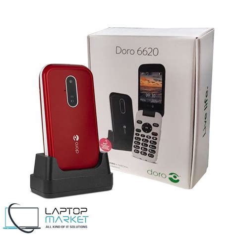 Brand New Doro 6620 Red GSM 3G Flip Phone 3MP Camera Bluetooth Unlocked Ram Memory, Flip Phones ...