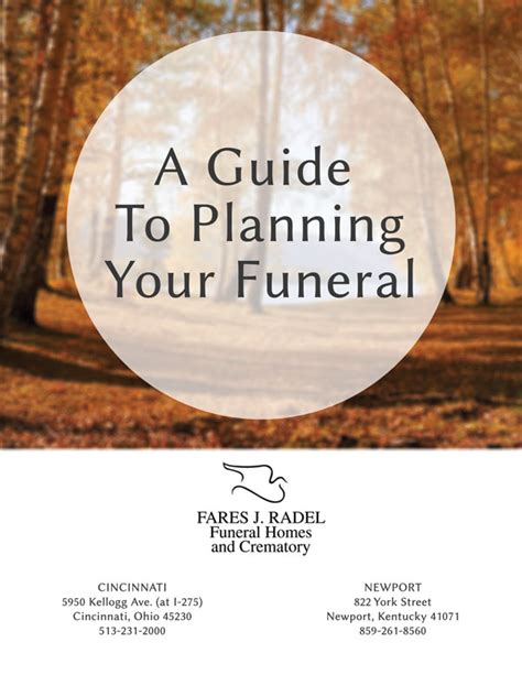 Guide to Planning Your Funeral | Fares J. Radel Funeral Homes and Crematory