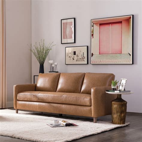 Classic Leather Sofa Colors | Baci Living Room