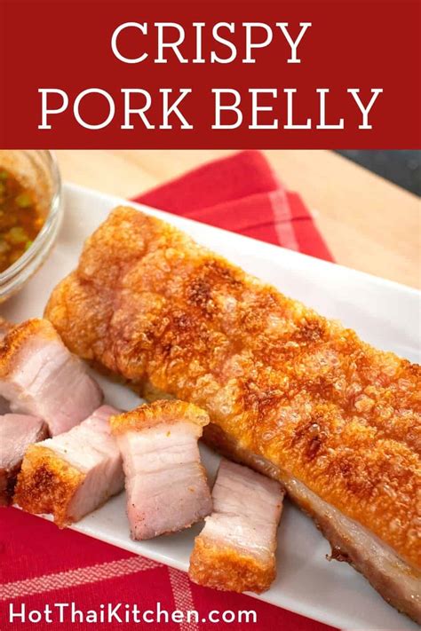 Crispy Pork Belly Recipe - No Boil, No Fry, No Salt Crust หมูกรอบ