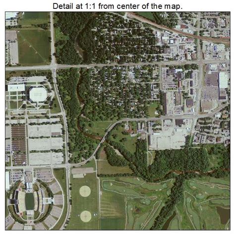 Aerial Photography Map of Ames, IA Iowa