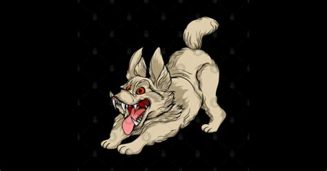 Funny and Scary Dog Cartoon 17 - Dog - Posters and Art Prints | TeePublic