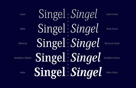 Singel Serif Font Family