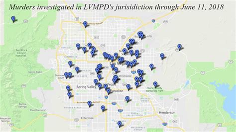 Where are murders occurring in Las Vegas? Murders up for first part of 2018