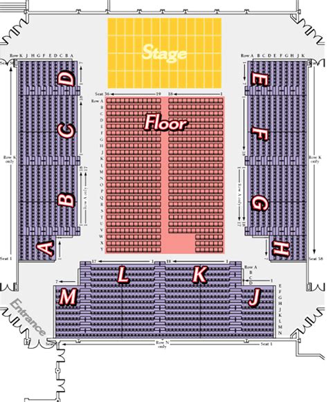 Seating Chart - Prairie Knights Casino and Resort