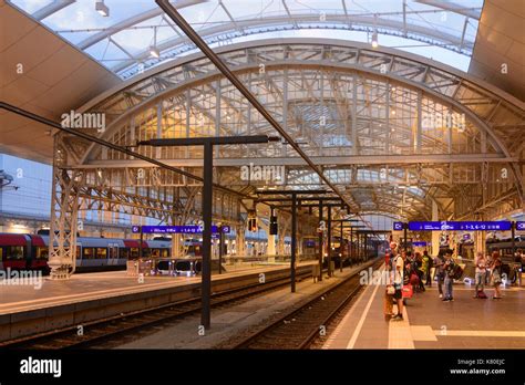 Hauptbahnhof train station, Salzburg, , Salzburg, Austria Stock Photo ...