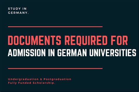 Documents Required for Germany Scholarship Applications in 2023 - DAAD ...