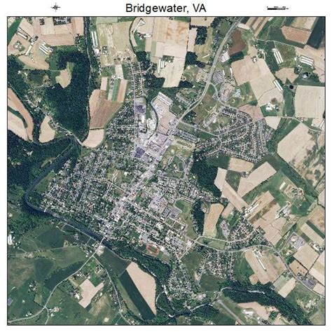 Aerial Photography Map of Bridgewater, VA Virginia