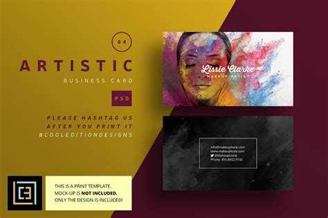 Artist Business Cards Templates