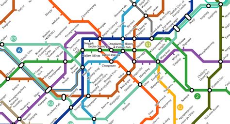 Subway Map Of Seoul - Reena Catriona