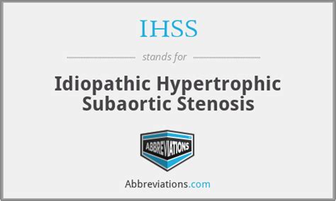 IHSS - Idiopathic Hypertrophic Subaortic Stenosis