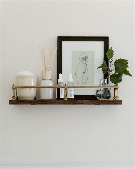 Small Brass Bathroom Shelf – Rispa