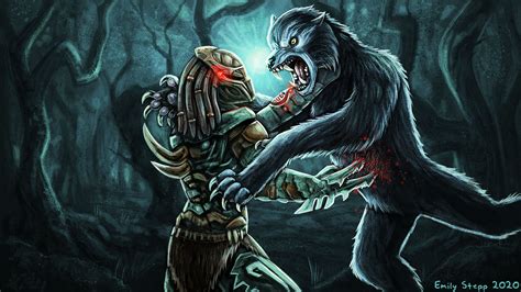 Predator vs American Werewolf in London by EmilyStepp on DeviantArt