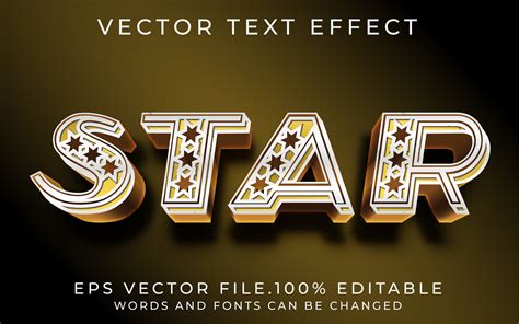 Star Text Effects Graphic Graphic by sinikestore · Creative Fabrica