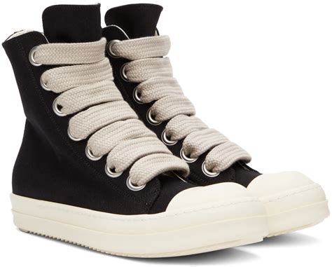 【メゾンマル】 rick owens drkshdw jumbo lace スニーカー 42 コットン