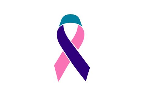 Download Thyroid Cancer Ribbon SVG File - SVG Files for Cricut ...