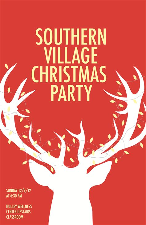 Christmas Party Poster on Behance