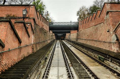 Funicular To Buda Castle in Budapest Stock Image - Image of colorful, house: 48223553