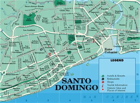 Santo Domingo Map - Dominican Republic