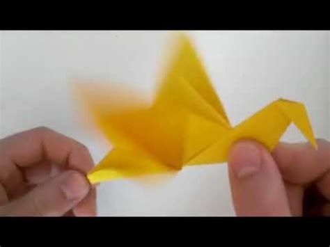 Origami: flapping bird - YouTube