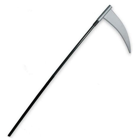 Grim Reaper Halloween Costume Prop Sickle Scythe, Black Silver, 43" L - Walmart.com