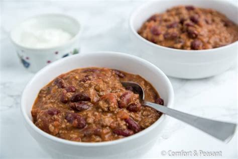 GAMEDAY SUPER BOWL CHILI - Comfort & Peasant