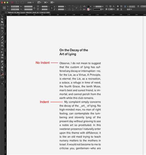 typesetting - Adobe InDesign: Avoiding first line indent of the first paragraph (via Paragraph ...