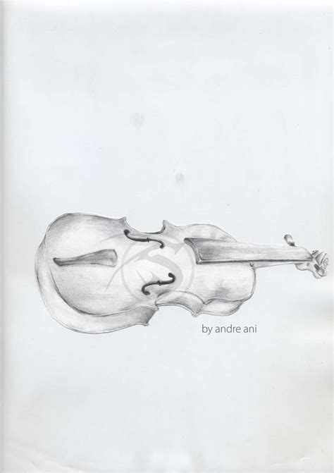 Violin - Pencil Sketch by shadownoon on DeviantArt