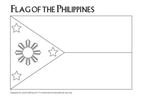 Philippine Flag Coloring Sheet - Joy in Crafting | Philippine flag ...