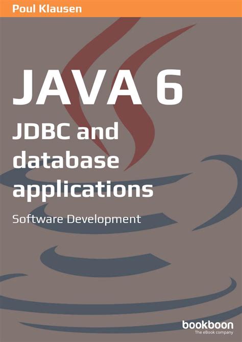 Java 6: JDBC and database applications - Programmer Books