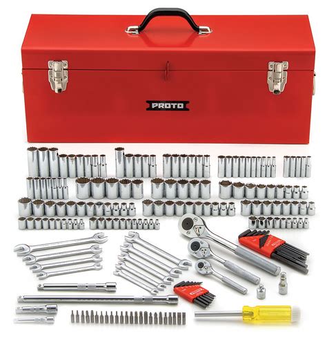 PROTO 184pc.-General Purpose Tool Kits, SAE, Metric, Tool Storage Included : Yes - 33HE02|J47184 ...