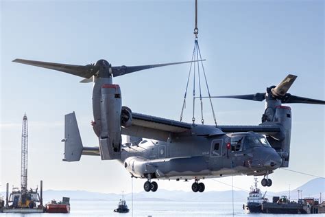 Marooned Air Force CV-22 Osprey Finally Removed From Norwegian Island | Air & Space Forces Magazine