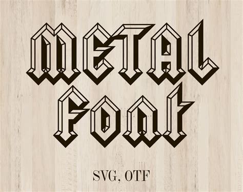 Metal font Hardrock font Hard rock font svg Rock font Heavy | Etsy ...