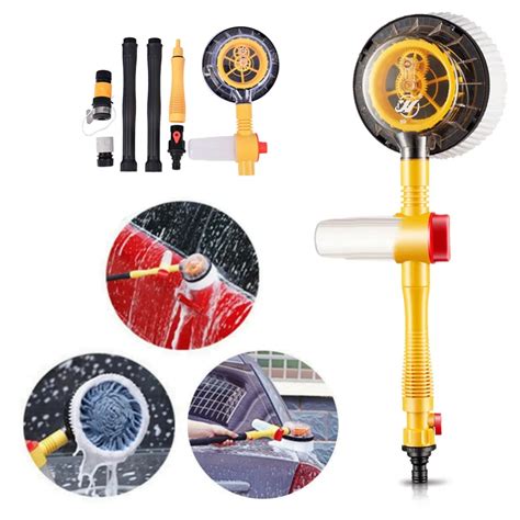 Automatic Car Wash Brush Washing Brush Foam Automatic Rotate Brush Portable Water Electric Car ...